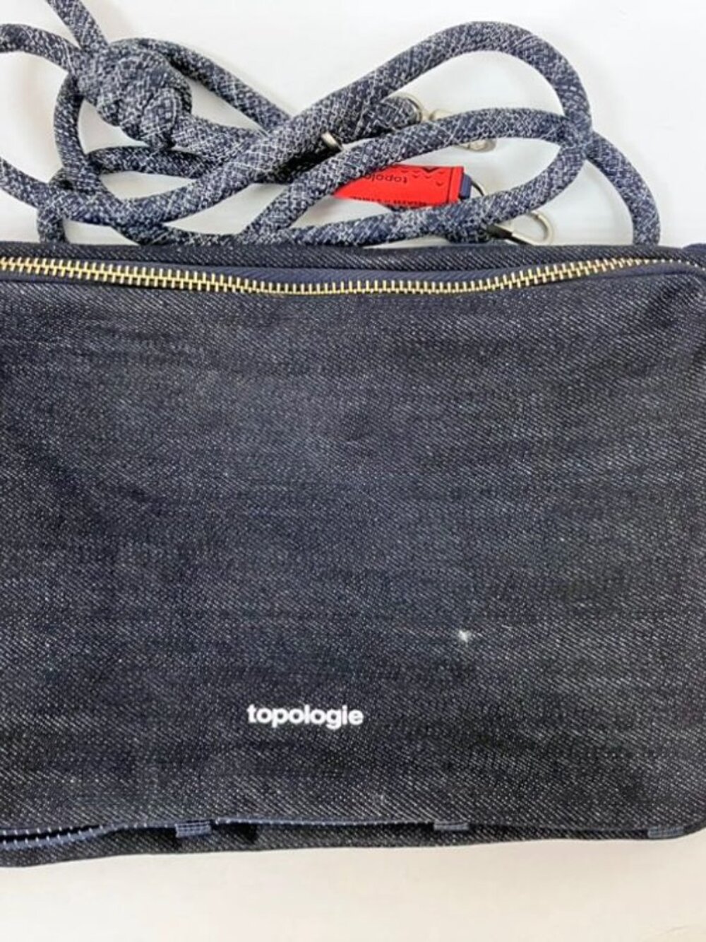 Pre-owned Topologie Denim Crossbody Bag Shoulder Bag Sports Water Bottle Bag
